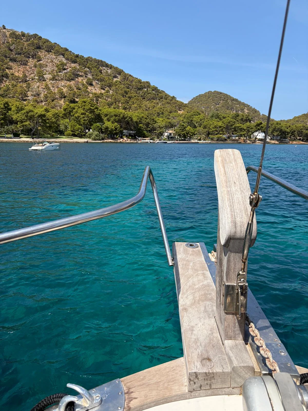 Clear water at a nearby cove