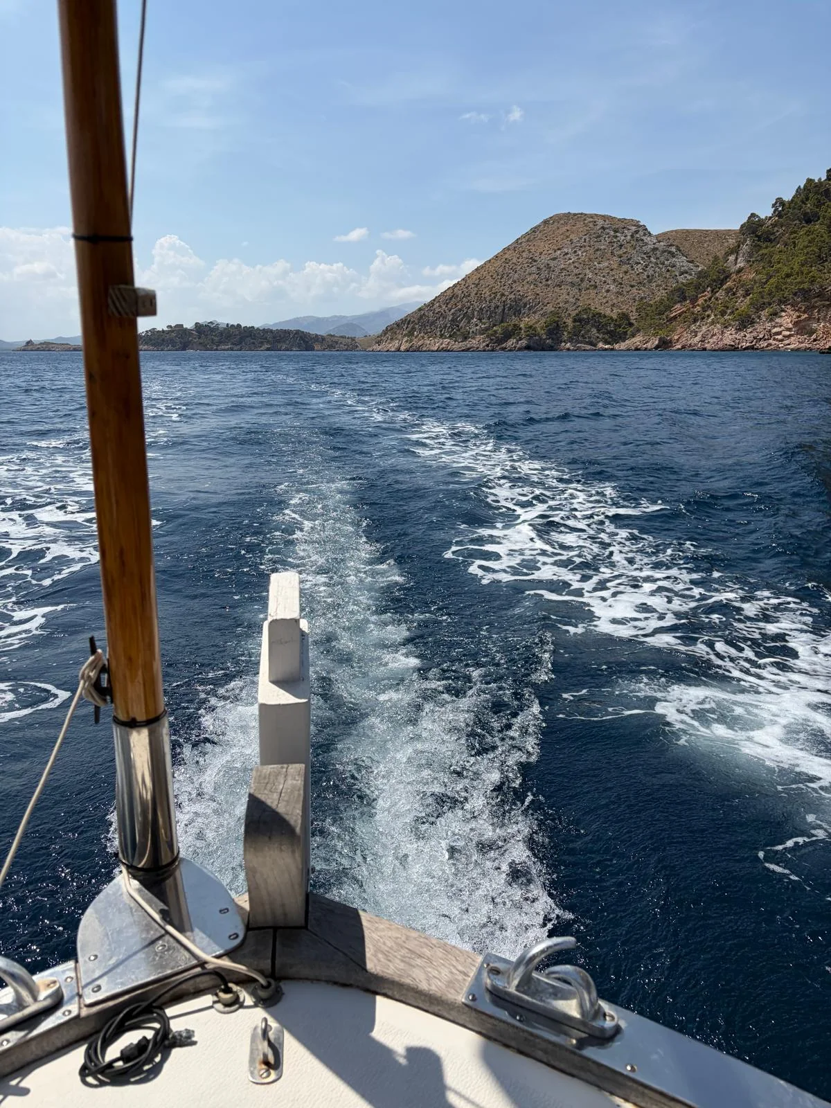 Underway in the Bay of Pollença